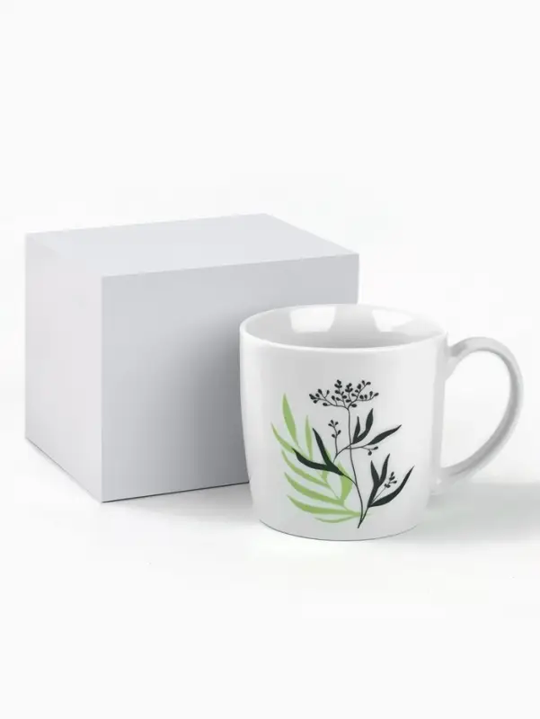 Кружка керамическая &laquo;Зелёный шепот&raquo;, 350 мл