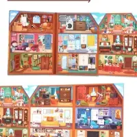 Книга - раскладушка детская &laquo;Мой дом&raquo;, с липучками, 70 окошек