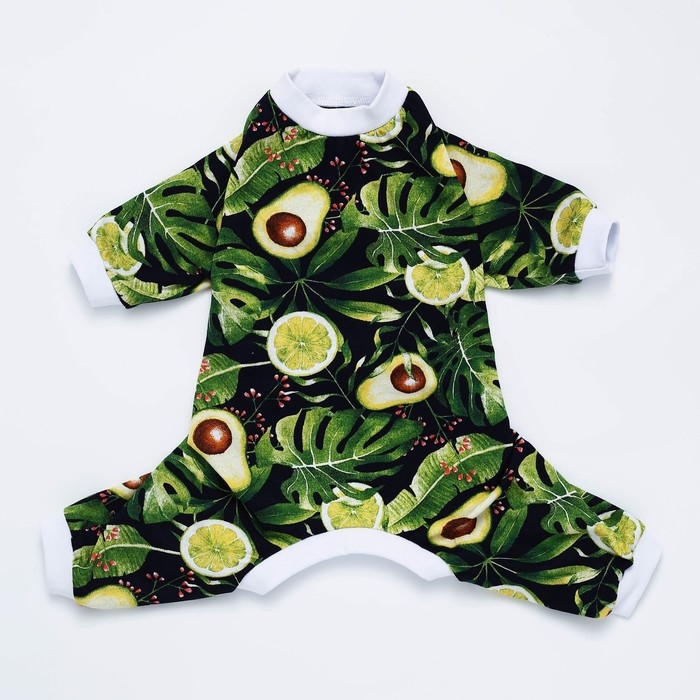 Комбинезон для животных «Авокадо», S (ДС 31, ОШ 32-34, ОГ 47-51) Комбинезон для животных «Авокадо», S (ДС 31, ОШ 32-34, ОГ 47-51)