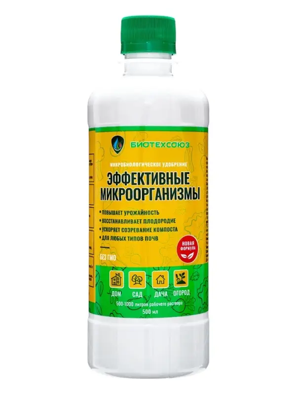 Удобрение &laquo;Биотехсоюз&raquo;, стимулятор, биоудобрение, для всех видов культур, 0.5 л