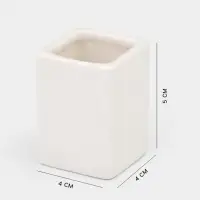 Подставка для зубочисток Magistro &laquo;Бланш&raquo;. 4&times;5 см, фарфор, белая