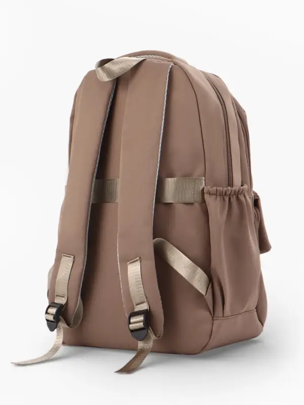 Рюкзак школьный &laquo;Котик&raquo;, 3 кармана, 2 отделения, 29&times;14&times;44 см, бежевый