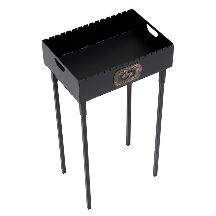 Мангал Мангал "Астрахань" толщина стали 3 мм, жаровня 13 см, 35 х 50 х 80 см