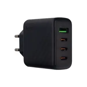 Переходник сетевого зарядного устройства CS27A HOCO на 3 Type-C PD67W + QC3.0 черный