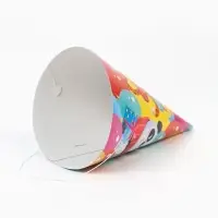 Набор колпаков праздничных «С Днём рождения, весёлые зверята», 6 шт Набор колпаков праздничных «С Днём рождения, весёлые зверята», 6 шт