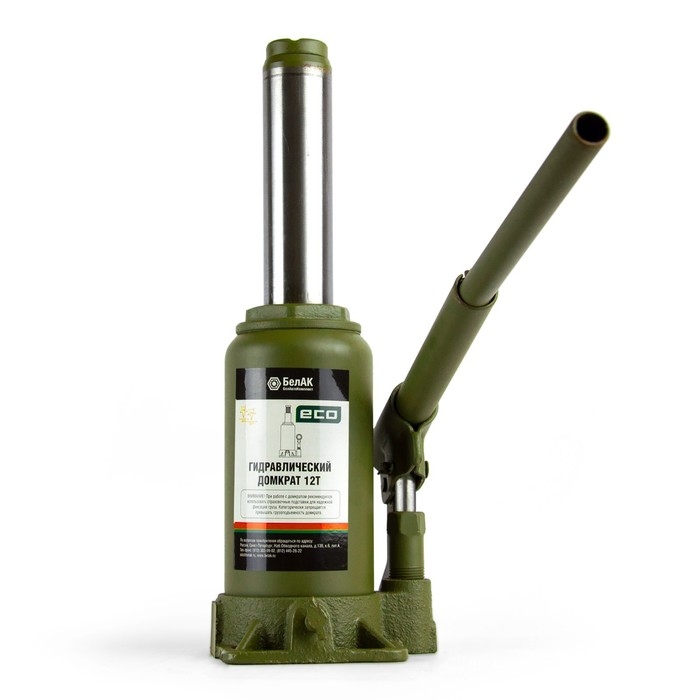 Домкрат гидравлический  Домкрат гидравлический "БелАК" ECO БАК.70018, подъем/подхват 385/200 мм, 12 т