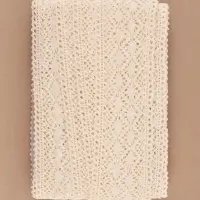 Кружево вязаное Арт Узор, 70 мм, 10&plusmn;1 м, бежевое