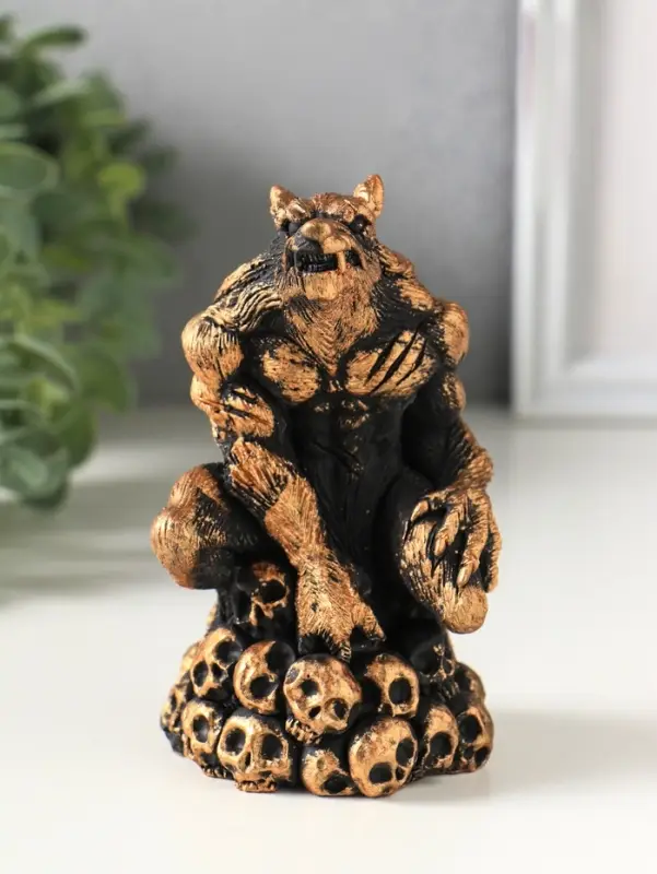 Фигурка гипс &laquo;Оборотень&raquo;, 13&times;7 см, коричневая