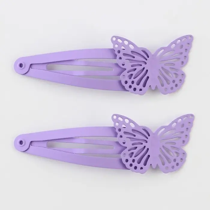 Заколки для волос с бабочками «Самой нежной», 2 шт. Заколки для волос с бабочками «Самой нежной», 2 шт.