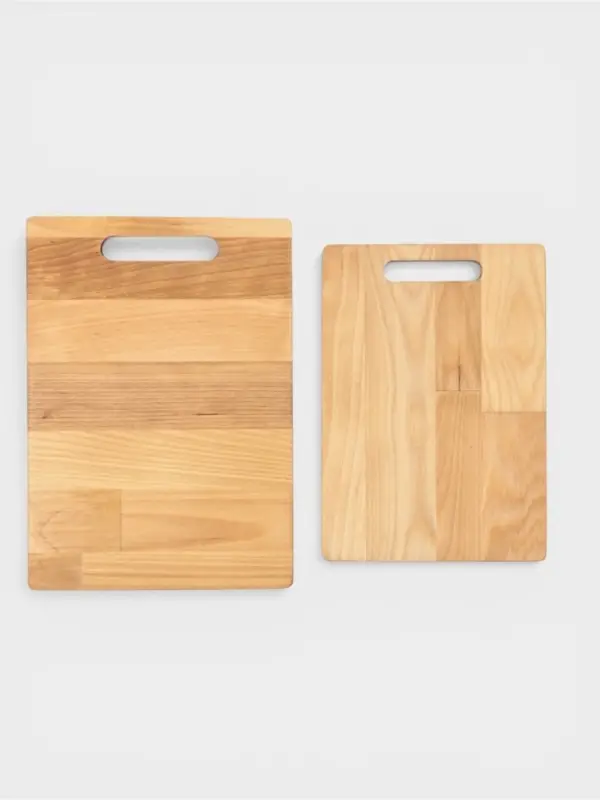 Набор разделочных досок, 2 шт., 24&times;17 см, 20.5&times;14.5 см, дерево берёза, пропитаны минеральным маслом