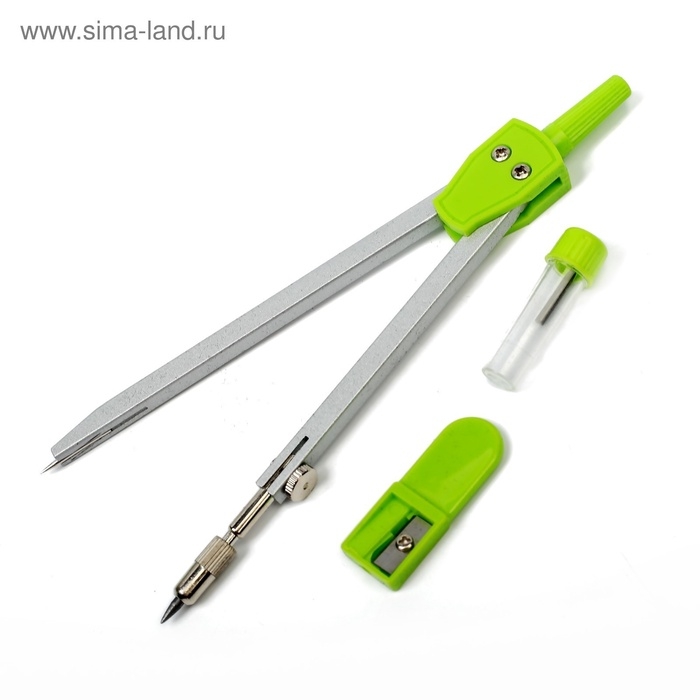 Готовальня 3 предмета (циркуль, грифель, точилка), в пластиковом пенале Готовальня 3 предмета (циркуль, грифель, точилка), в пластиковом пенале