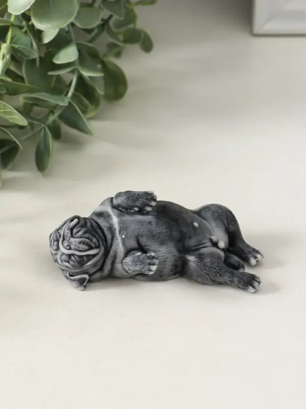 Сувенир Сувенир "Бульдог лежит на спине" 3,5 см