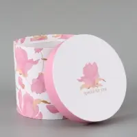 Набор шляпных коробок 5 в 1 &laquo;Нежные лилии&raquo;, 13 &times; 14 ‒ 19.5 &times; 22 см