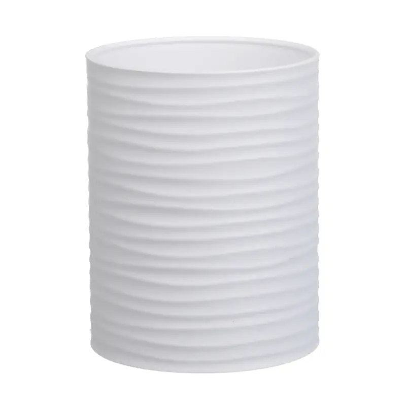 Стакан для ванной комнаты тм VETTA Тренто, пластик, PP, белый, 7,5х7,5х10см