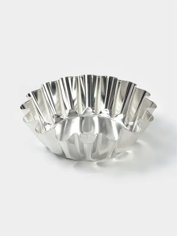 Форма для выпечки классическая, d=17.6 см, h=5.6 см, высокая, жесть, серебристая