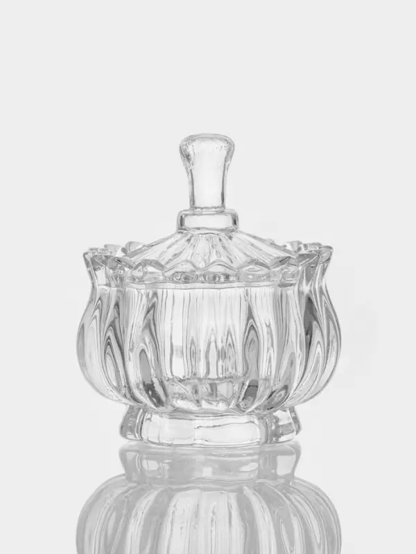 Сахарница Barselona, 200 мл, с крышкой, стекло, прозрачная