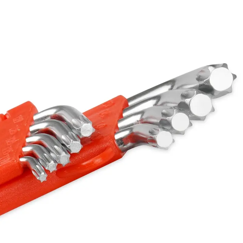 Набор ключей торцевых изогнутых TORX 9 предметов (T10-T50) АVS TXL-9