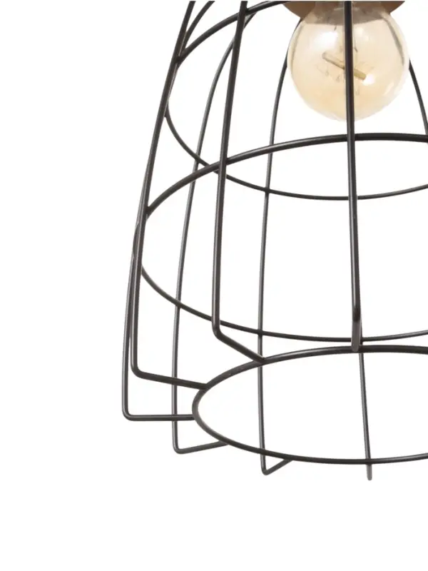 Светильник BayerLux &laquo;Чикаго&raquo;, 1&times;40 Вт, Е27, черный/коричневый, 24.5&times;24.5&times;44(144) см