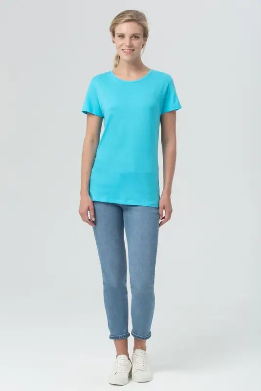Футболка женская Miss 150, бирюзовая, размер M Футболка женская Miss 150, бирюзовая, размер M