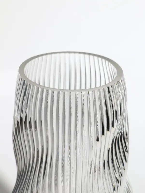 Ваза стекло настольная  Ваза стекло настольная "Венди" 29х12х10 см, прозрачный