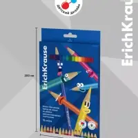 Карандаши 18 цветов ErichKrause Color Friends, трехгранные, пластиковые, МИКС