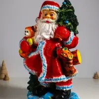 Фигура "Дед мороз" 52х32х26,5 см, красный Фигура "Дед мороз" 52х32х26,5 см, красный