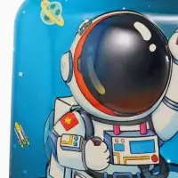 Чемодан дет Космо 18", 35*22*27 см, отдна молнии, код.замок, 4 колеса,