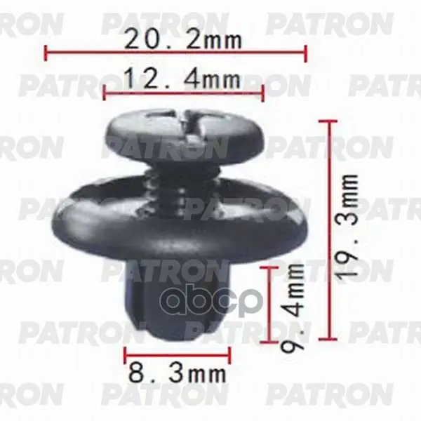 клипса пластмассовая PATRON арт. P37-0061