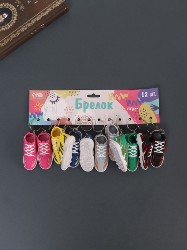 Брелок резина Брелок резина "Кроссовок с огнём" МИКС 3,3х2,8х7,5 см