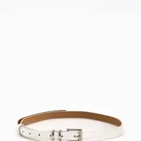 Ремень жен 03-01-02-01, Июнь2502, 2*0,3*110 см, без винта, пряж металл, 1 прокол, белый Ремень жен 03-01-02-01, Июнь2502, 2*0,3*110 см, без винта, пряж металл, 1 прокол, белый
