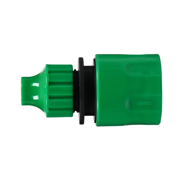 Коннектор для капельной трубки, 6 мм, быстросъёмное соединение, пластик, Greengo Коннектор для капельной трубки, 6 мм, быстросъёмное соединение, пластик, Greengo