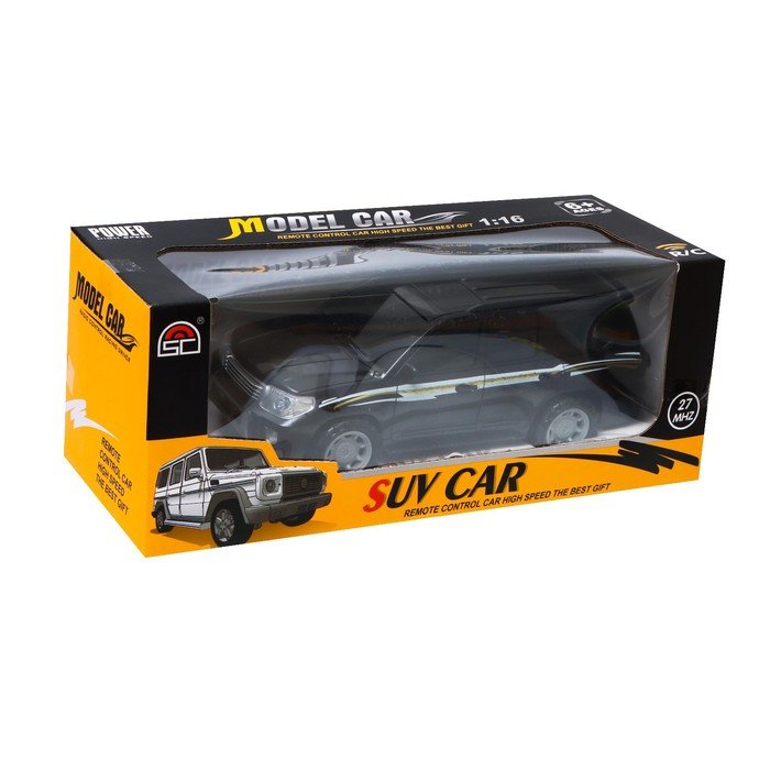 Джип радиуправляемый «Круизер», работает от батареек, цвет чёрный Джип радиуправляемый «Круизер», работает от батареек, цвет чёрный