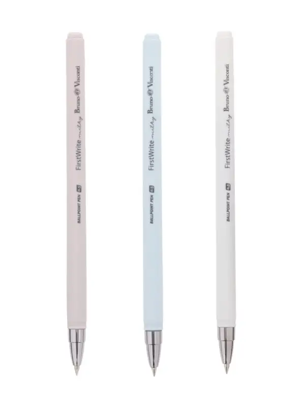 Ручка шариковая BrunoVisconti FirstWrite.Milky 0.5 мм стержень синий, МИКС Ручка шариковая BrunoVisconti FirstWrite.Milky 0.5 мм стержень синий, МИКС