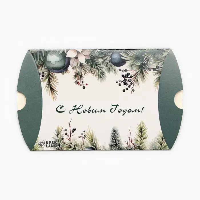 Коробка подарочная новогодняя складная «Украшение на ёлку» 11×8×2 см Коробка подарочная новогодняя складная «Украшение на ёлку» 11×8×2 см
