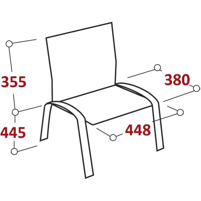 Стул 0MX_UA_JACK BLACK каркас черный, к/з черный V-4