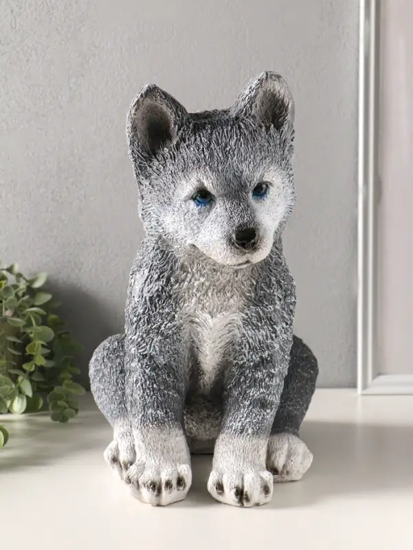 Копилка полистоун "Волчонок" 36,5х24х36 см