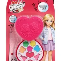 Набор косметики для девочки &laquo;Сердечко&raquo; тени 6 цветов + 2 аппликатора