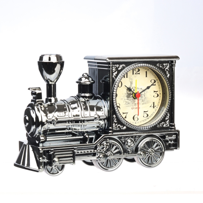 Часы настольные будильник детский «Паровоз», циферблат d-6 см, 11×18 см Часы настольные будильник детский «Паровоз», циферблат d-6 см, 11×18 см