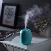 Увлажнитель воздуха, Luazon HM-20 ультразвуковой, 0.22 л, 1.5 Вт, USB, зелёный