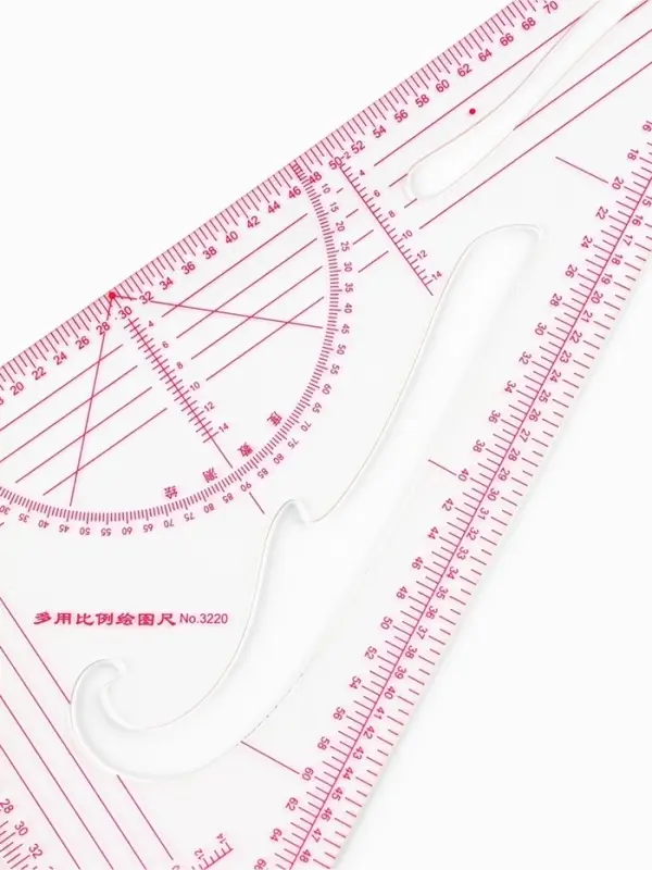 Лекало портновское метрическое &laquo;Треугольник&raquo;, 20.5&times;11 см, s=0.5 мм, прозрачное