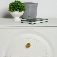 Ручка кнопка CAPPIO RK001, d=32 мм, цвет золото, набор 10 шт.