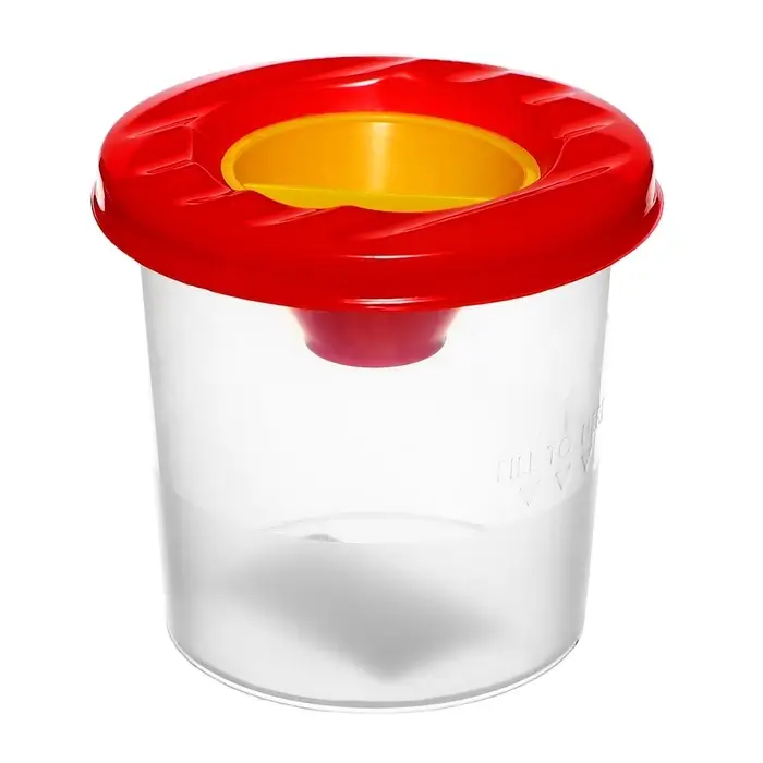 Стакан - непроливайка для рисования Calligrata, 210 мл, с заглушкой, МИКС