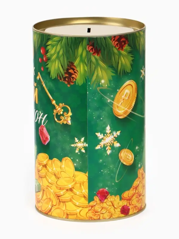Копилка XXL новогодняя &laquo;Монеты&raquo;, 20&times;12.2 см