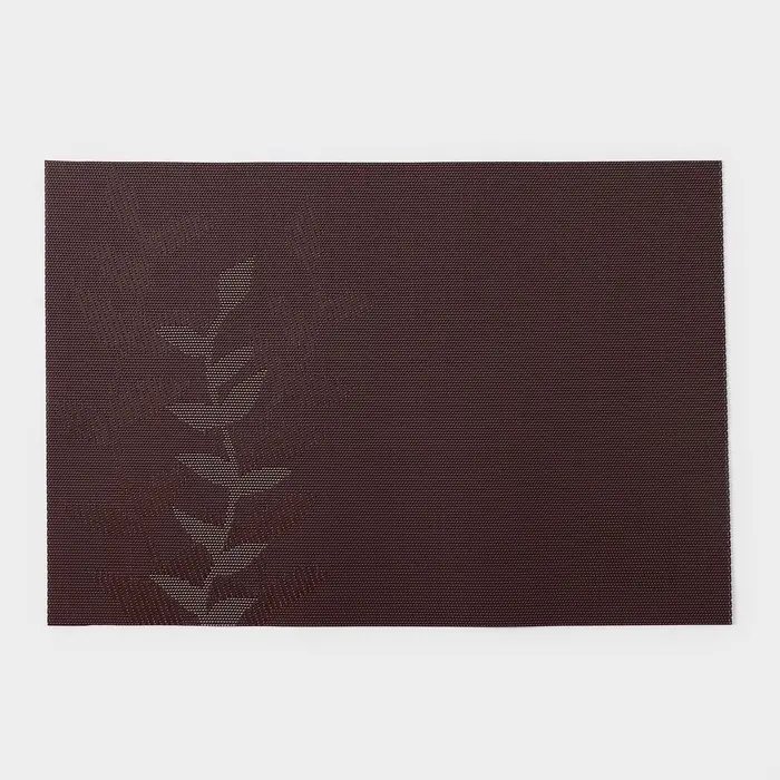 Салфетка сервировочная на стол Доляна &laquo;Росток&raquo;, 45&times;30 см, серая