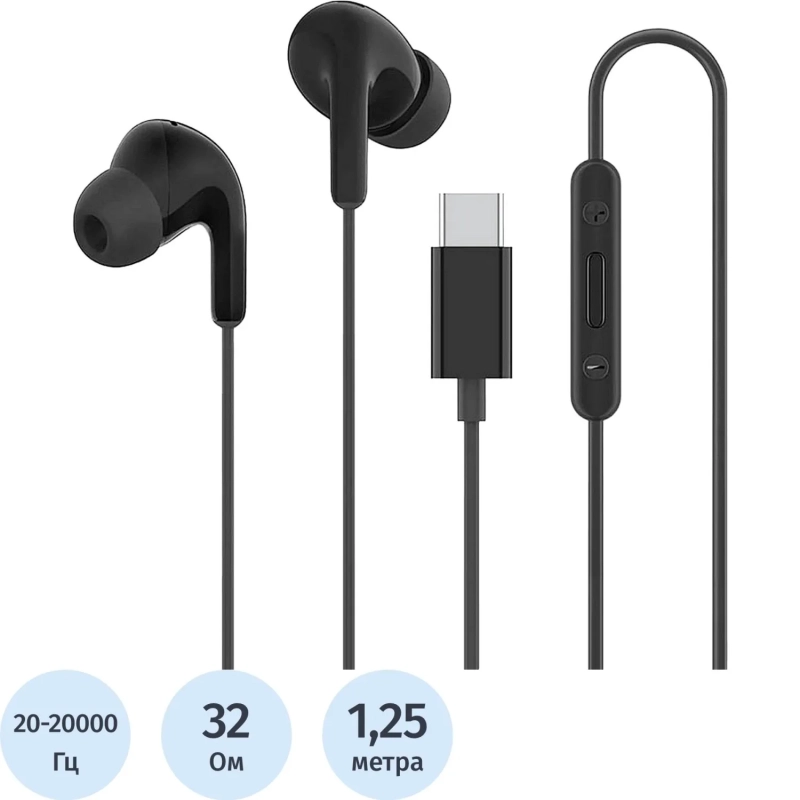 Наушники Xiaomi Type-C Earphones Black (BHR8930GL)