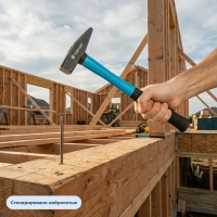 Молоток 500 г Topfort из углеродистой стали, фибергласовая рукоятка