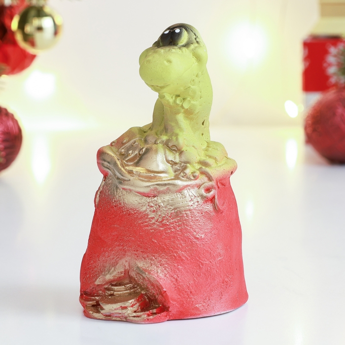 Новый год. Символ 2025. Копилка Новый год. Символ 2025. Копилка "Змея в мешке" 7х7х12см