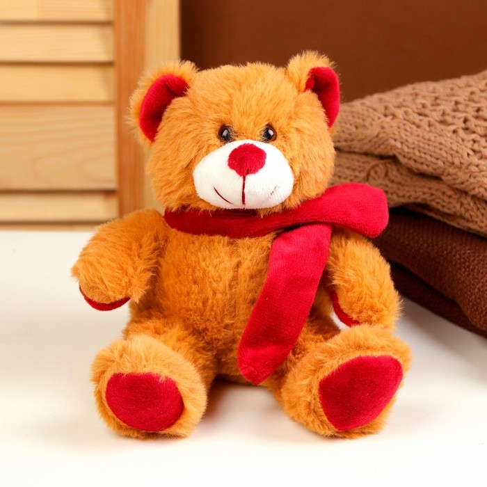 Мягкая игрушка «Медведь», 16 см, цвет коричневый Мягкая игрушка «Медведь», 16 см, цвет коричневый