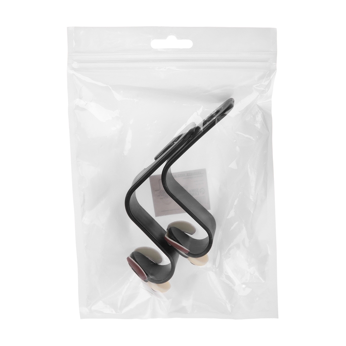 Крючок на подголовник с собакой, набор 2 шт, черный Крючок на подголовник с собакой, набор 2 шт, черный