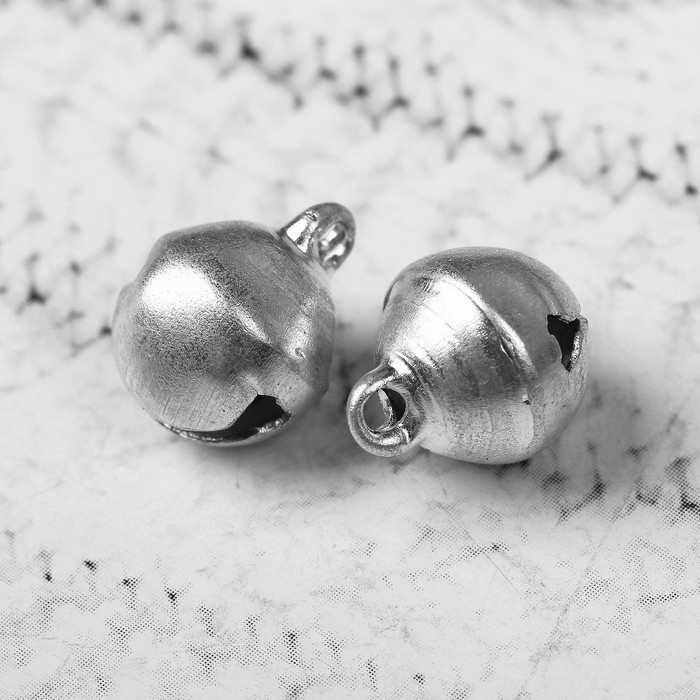 Бубенчики для рукоделия, набор 20 шт., размер 1 шт. — 1 см, цвет серебряный Бубенчики для рукоделия, набор 20 шт., размер 1 шт. — 1 см, цвет серебряный